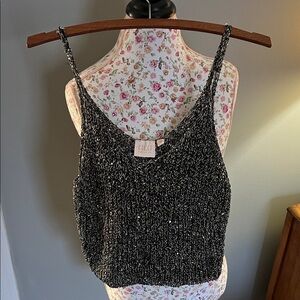 GLO Jeans Black and White Knit Camisole